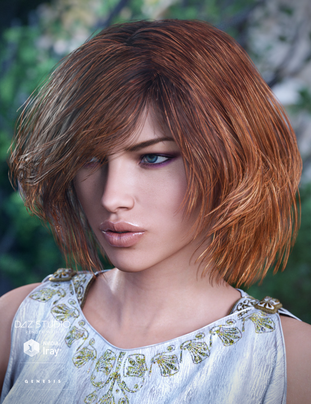 Cybele Hair for Genesis 3 Female(s) by: goldtassel, 3D Models by Daz 3D