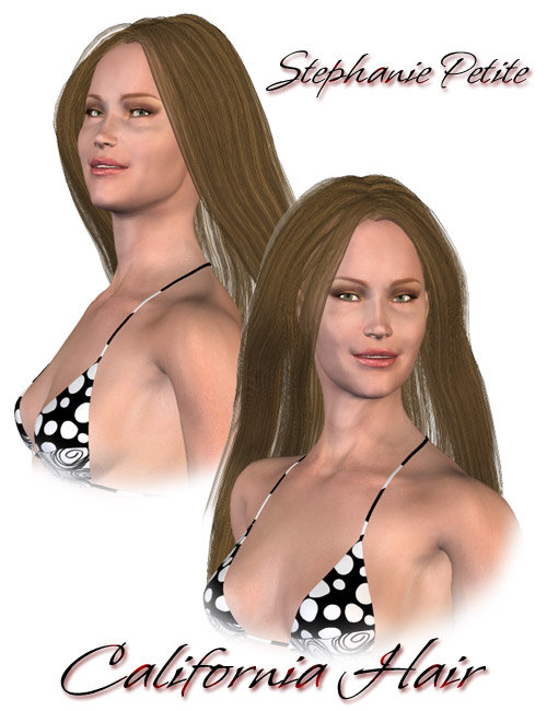 California Hair by: 3D Universe, 3D Models by Daz 3D