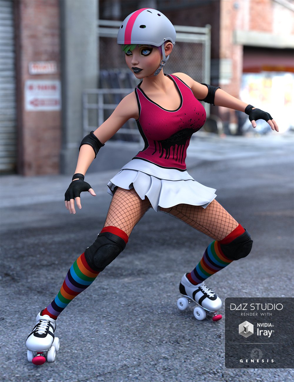 Derby Girl for Genesis 3 Female(s) by: Barbara BrundonOziChick, 3D Models by Daz 3D