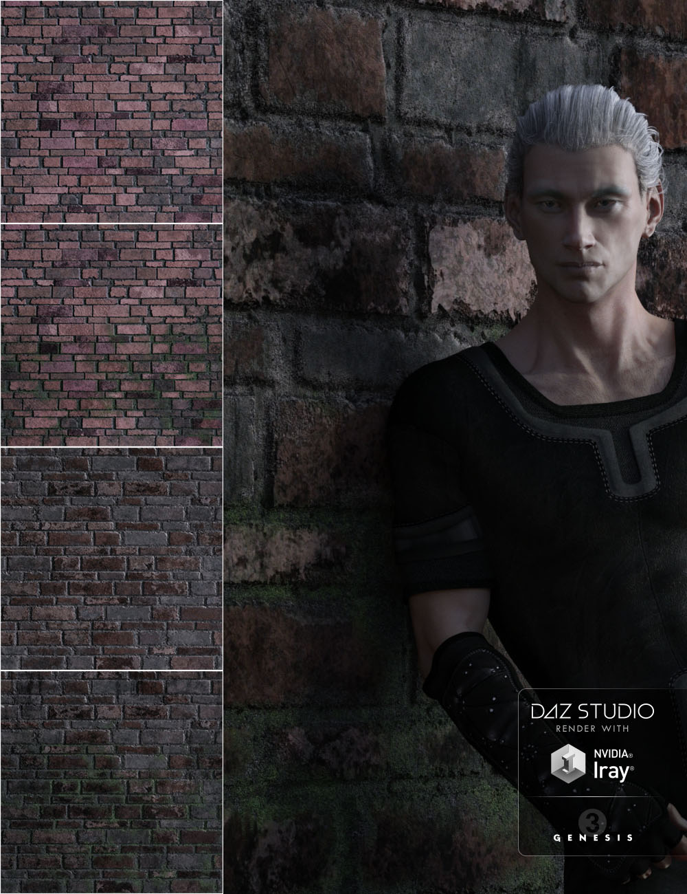 Brick Walls Brick Walls by: vikike176, 3D Models by Daz 3D
