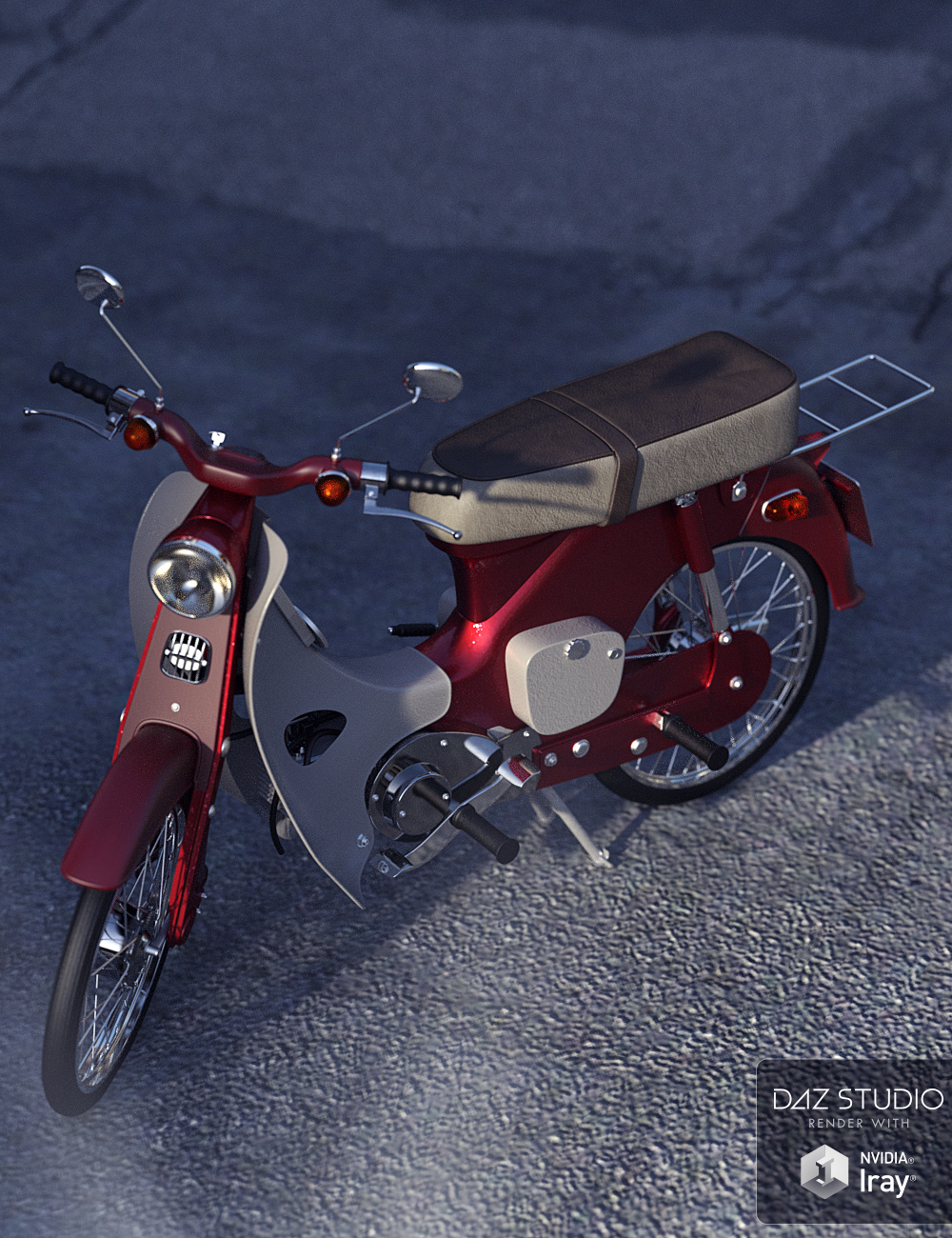 Moped by: David BrinnenForbiddenWhispers, 3D Models by Daz 3D