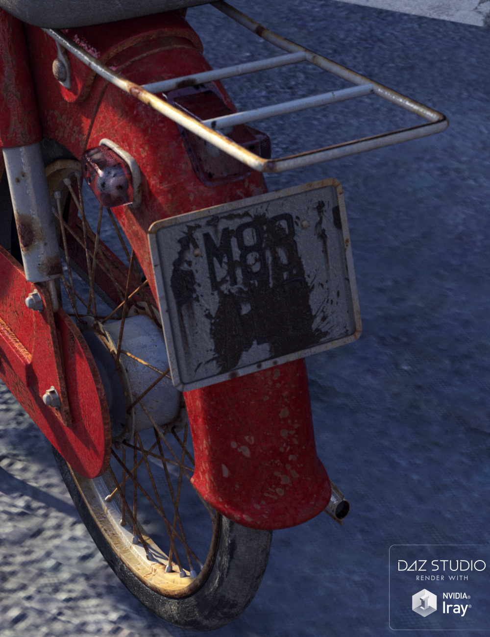 Moped Moped by: David BrinnenForbiddenWhispers, 3D Models by Daz 3D