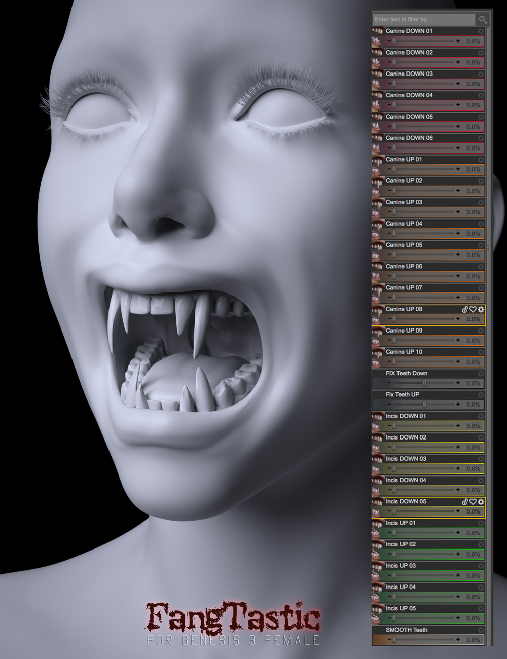 FangTastic for Genesis 3 Female(s) by: Cake One, 3D Models by Daz 3D