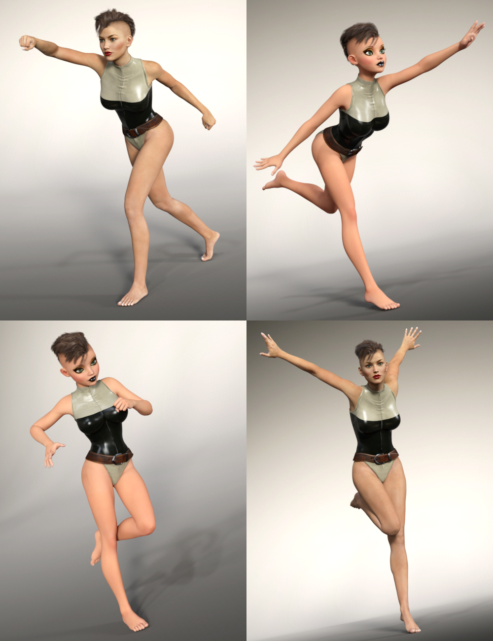 Action Girl Poses for The Girl 7 Action Girl Poses for The Girl 7 by: Val3dart, 3D Models by Daz 3D