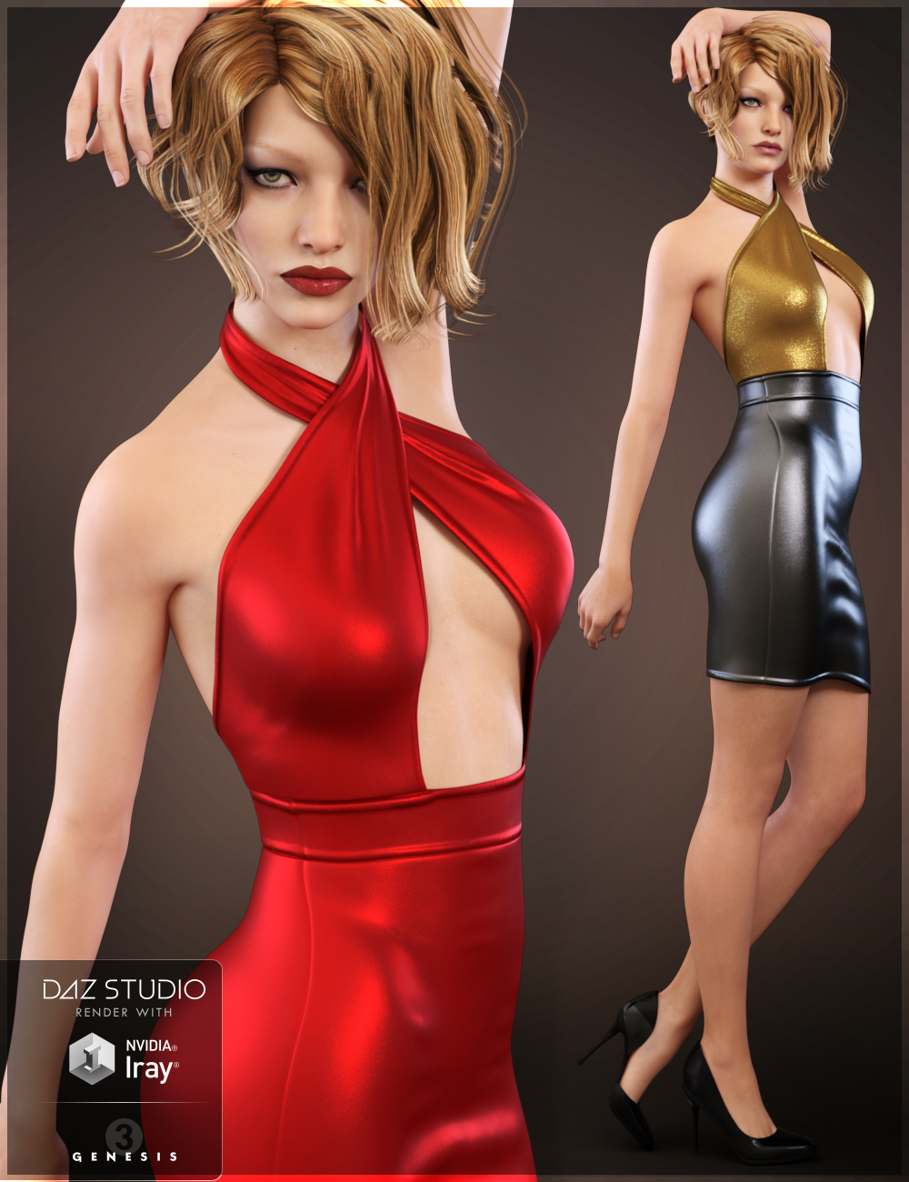 Ava Outfit for Genesis 3 Female(s) by: Nikisatez, 3D Models by Daz 3D