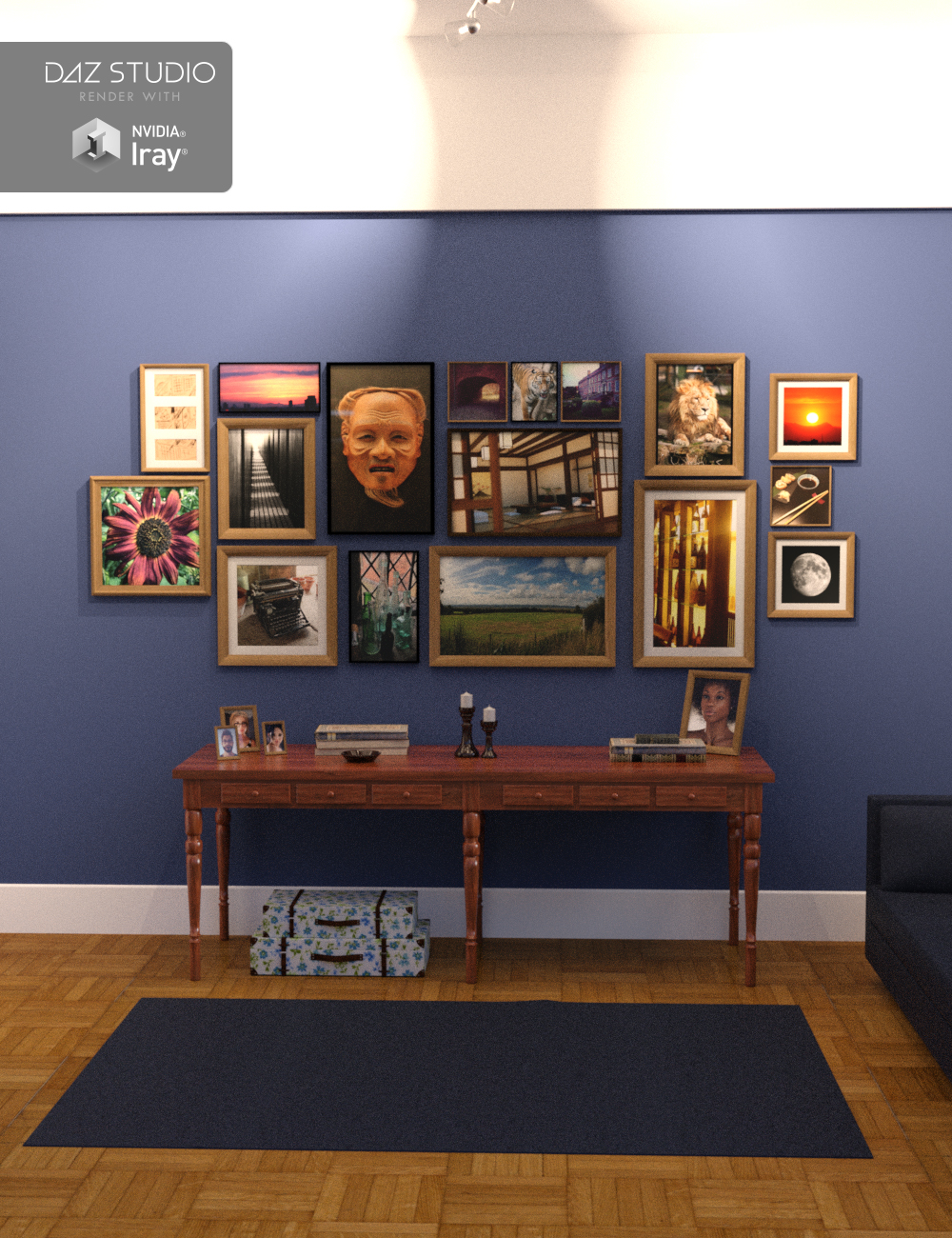 The Gallery Nook by: Moonscape Graphics, 3D Models by Daz 3D