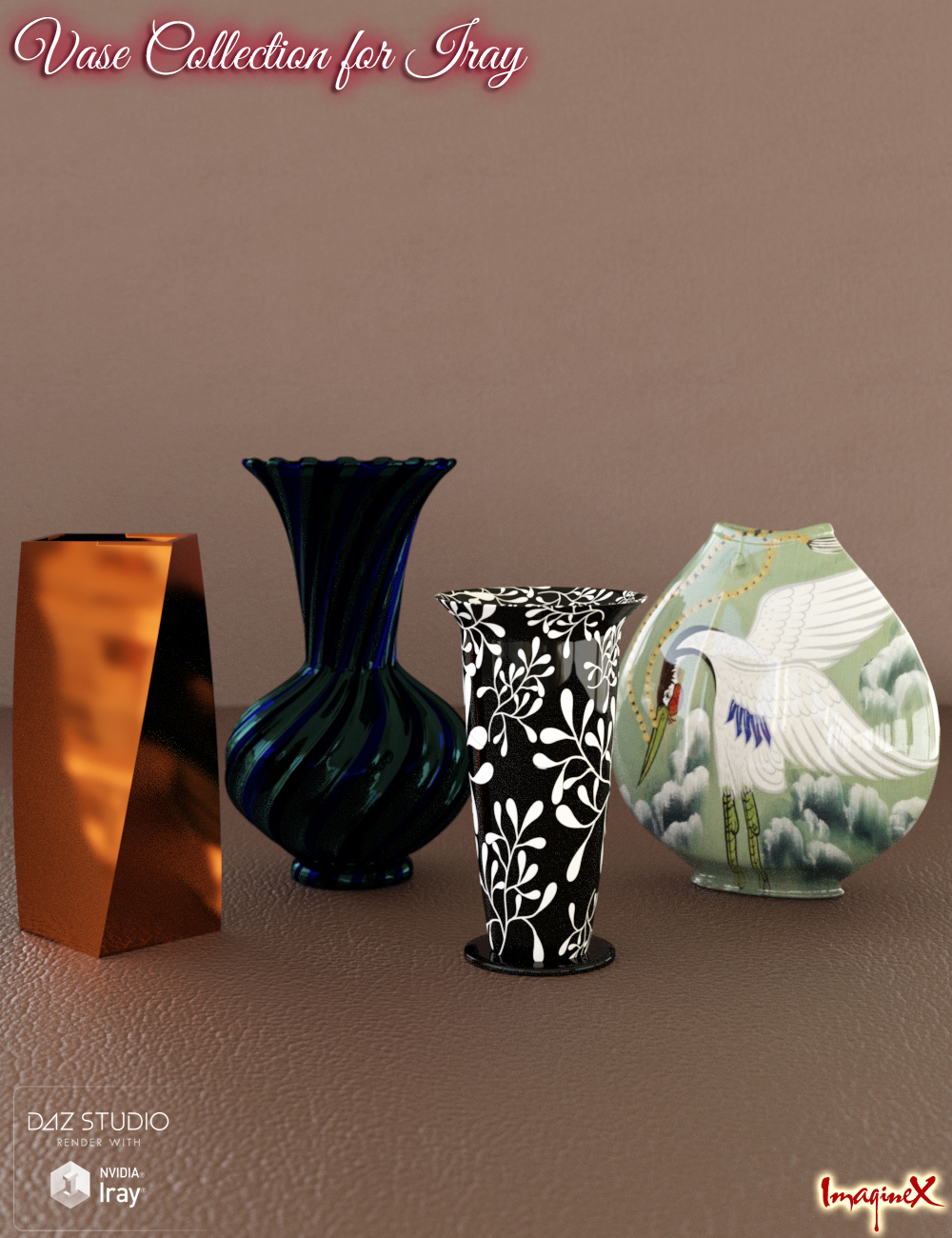 Vase Collection for Iray Vase Collection for Iray by: , 3D Models by Daz 3D