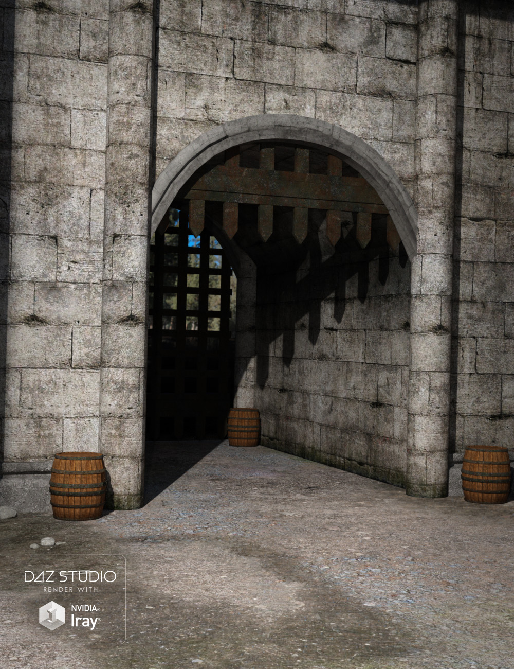 The Back Gate by: , 3D Models by Daz 3D