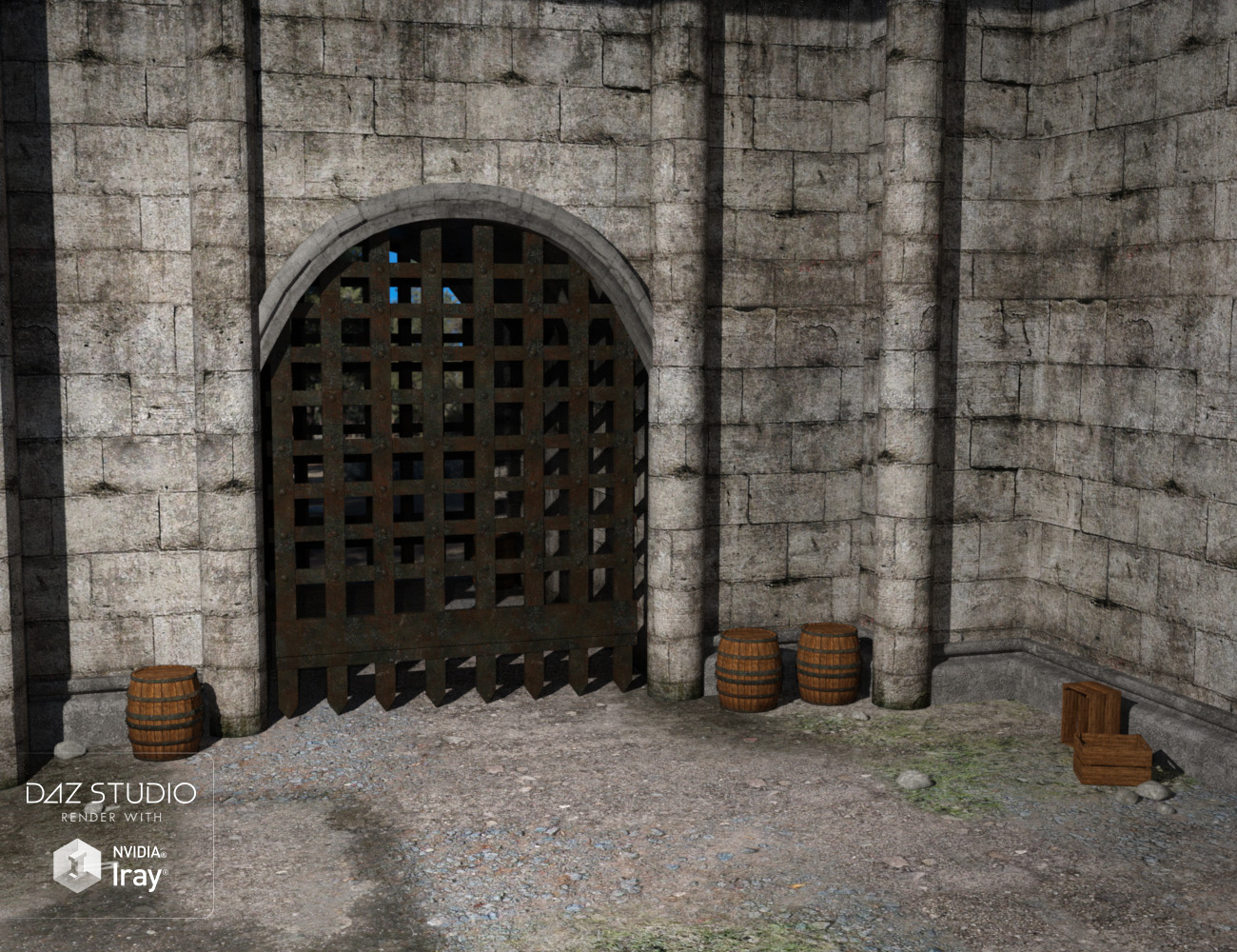 The Back Gate by: , 3D Models by Daz 3D