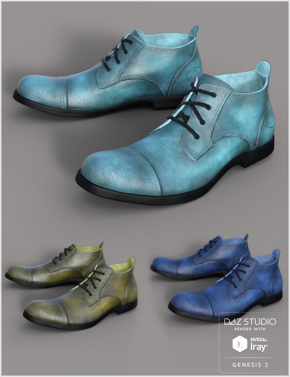 Leather Shoes Bundle | Daz 3D