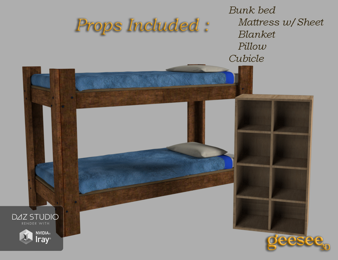 The Youth Camp - Camper's Cabin The Youth Camp - Camper's Cabin by: GeeSee3D, 3D Models by Daz 3D