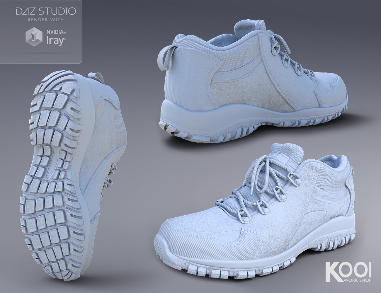 Hiking Shoes for Genesis 3 Male(s) Hiking Shoes for Genesis 3 Male(s) by: Kool, 3D Models by Daz 3D