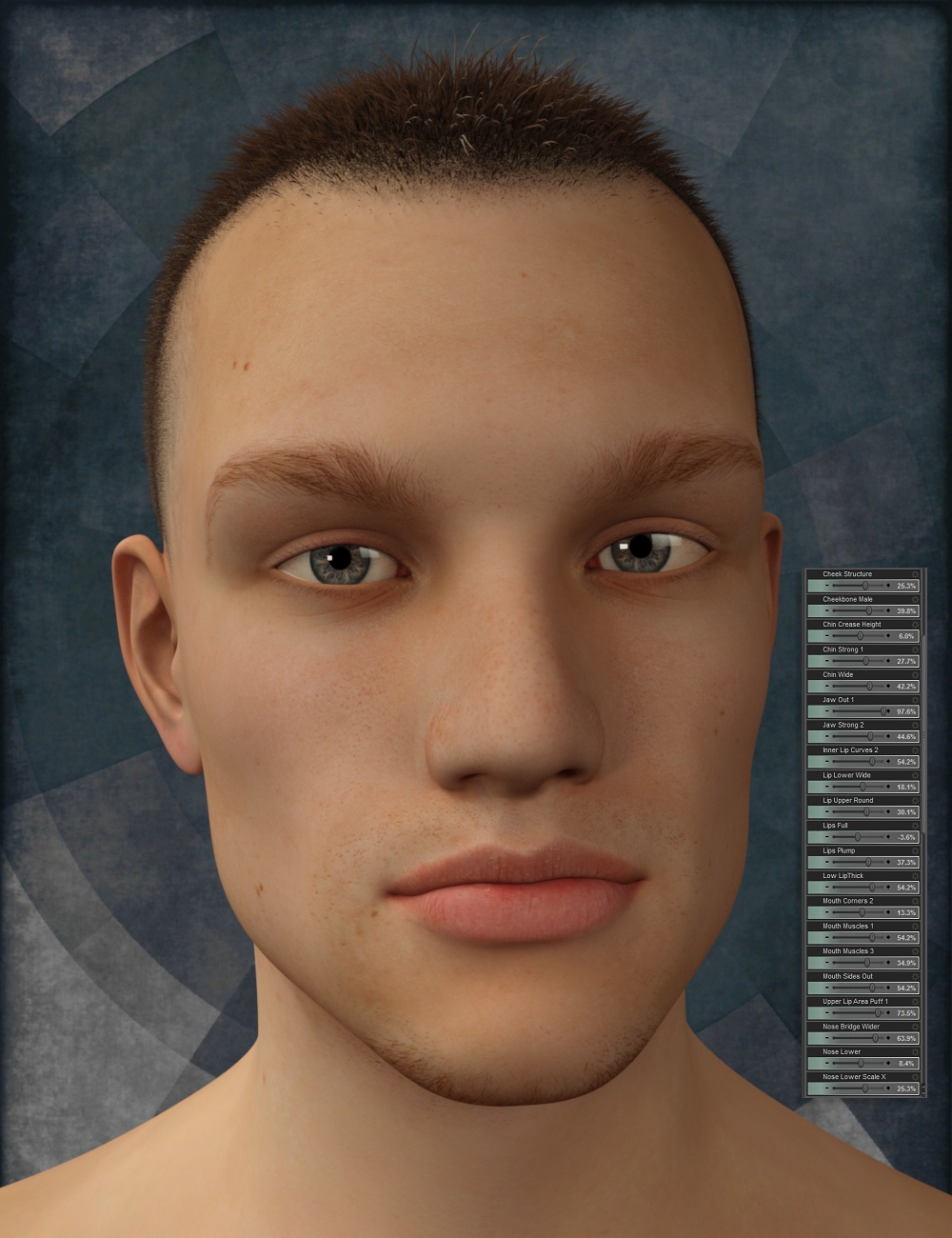 Genesis 3 Male Head Morph Resource Kit by: ThorneHandspan Studios, 3D Models by Daz 3D
