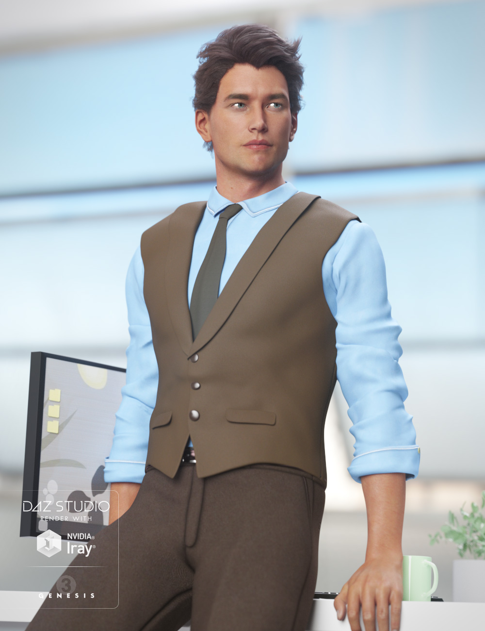 Casual Style for Genesis 3 Male(s) by: Ravenhair, 3D Models by Daz 3D