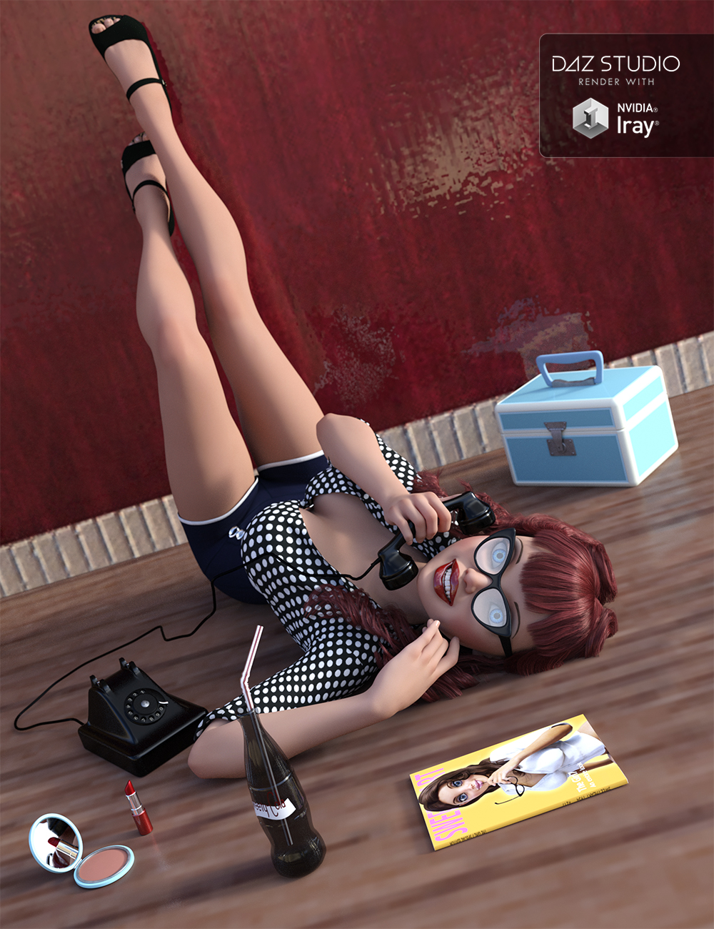 Oh! My Sweetheart Props for The Girl 7 by: Val3dart, 3D Models by Daz 3D