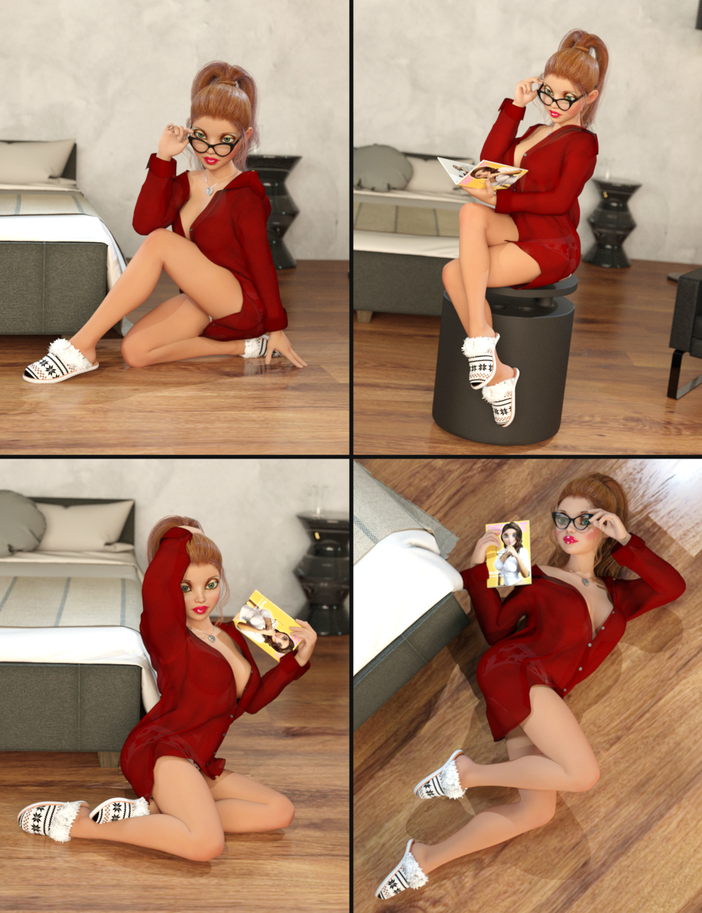 Oh! My Sweetheart Poses for The Girl 7 by: Val3dart, 3D Models by Daz 3D
