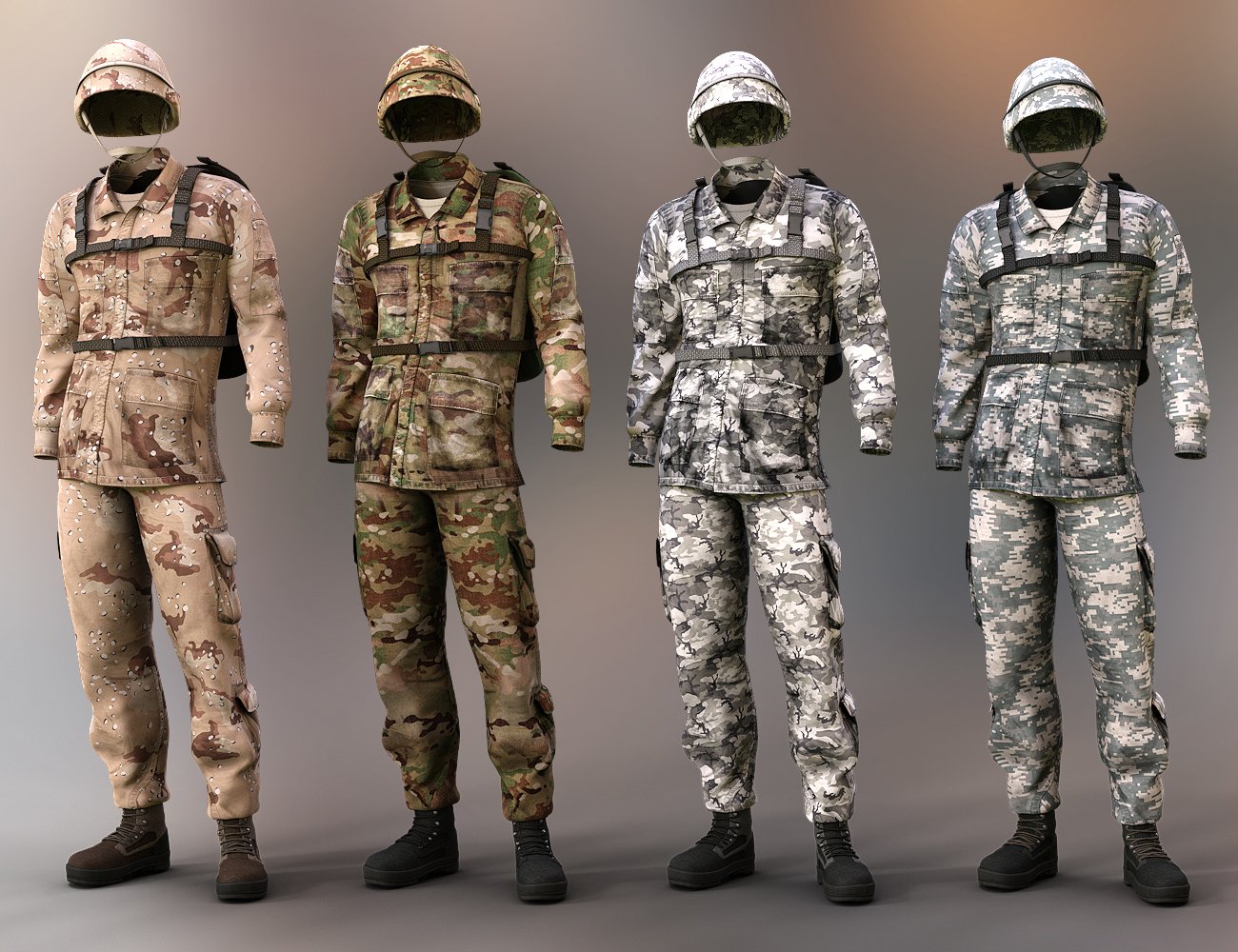 Army Uniform Textures for Genesis 3 Male(s) and Genesis 2 Male(s) by: Sarsa, 3D Models by Daz 3D