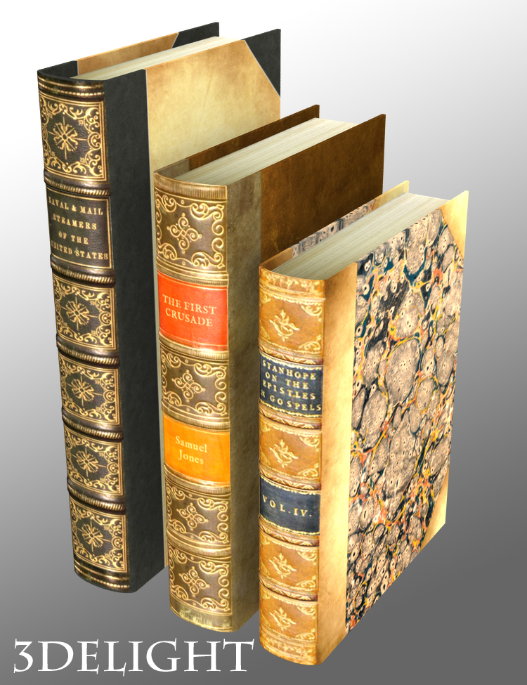 Widdershins Old Books by: , 3D Models by Daz 3D
