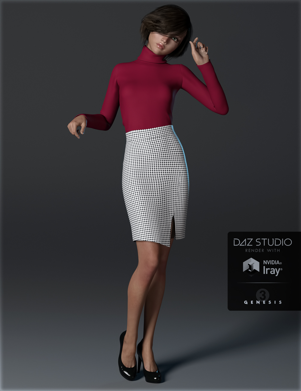 H&C Office Wear B for Genesis 3 Female(s) by: IH Kang, 3D Models by Daz 3D