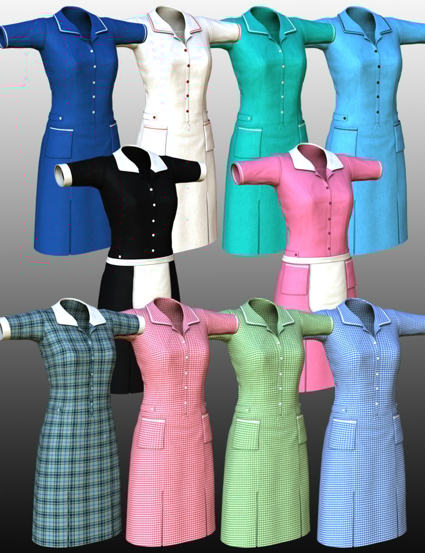 Uniform Dress for Genesis 2 Female(s) Uniform Dress for Genesis 2 Female(s) by: Dogz, 3D Models by Daz 3D