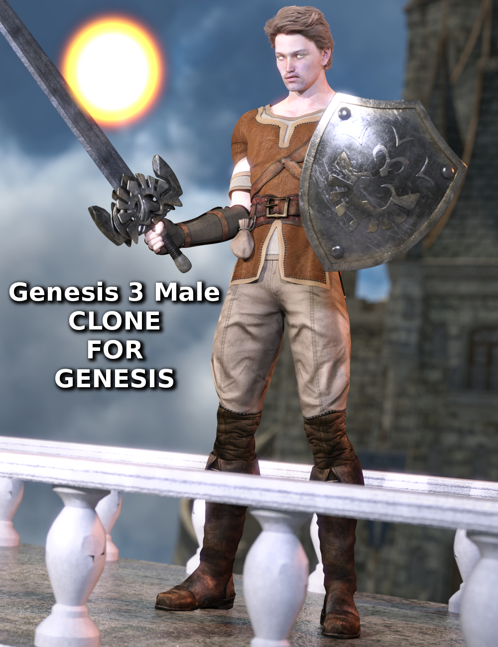 Genesis 3 Male Clone for Genesis by: Sickleyield, 3D Models by Daz 3D