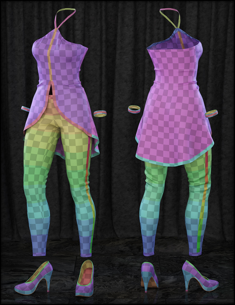 Midnight Club for Genesis 3 Female(s) by: Fisty & Darc, 3D Models by Daz 3D
