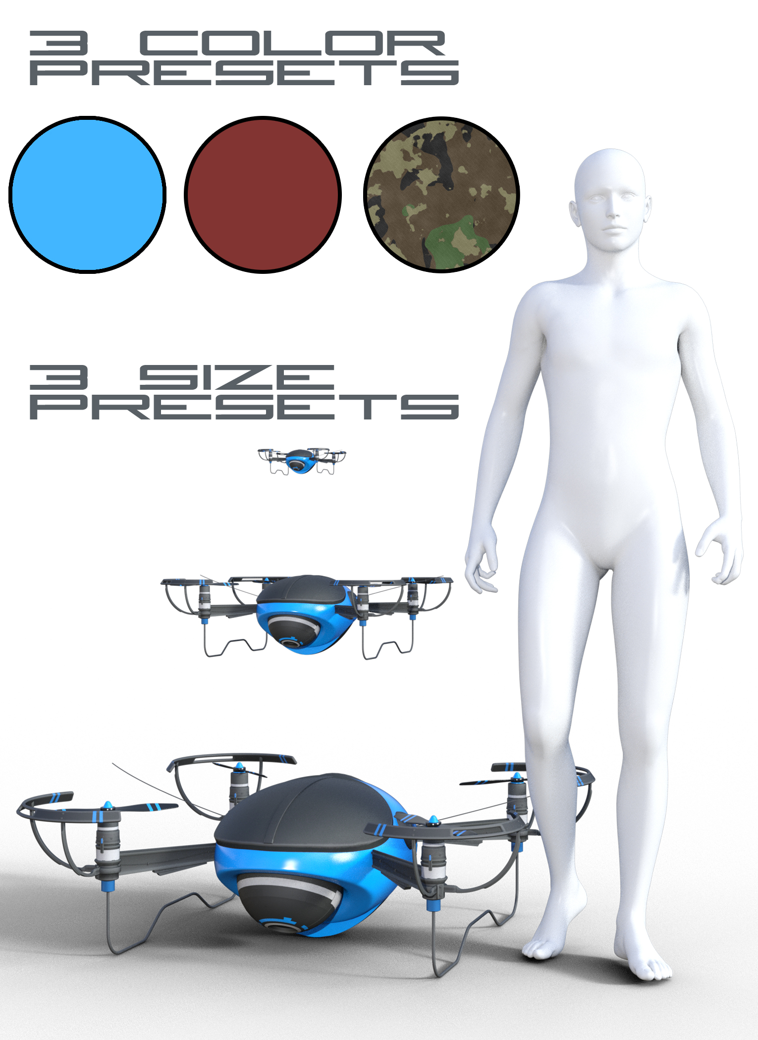 Drone by: The AntFarm, 3D Models by Daz 3D