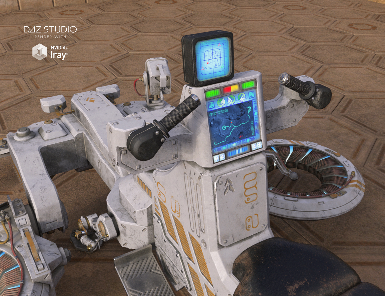 Sci-fi Bike by: petipet, 3D Models by Daz 3D