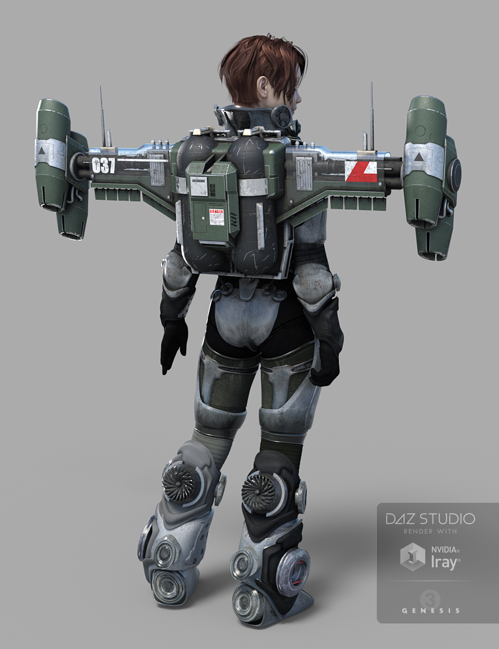 Nanoflight Jetpack for Genesis 2 and 3 by: Sharktooth, 3D Models by Daz 3D