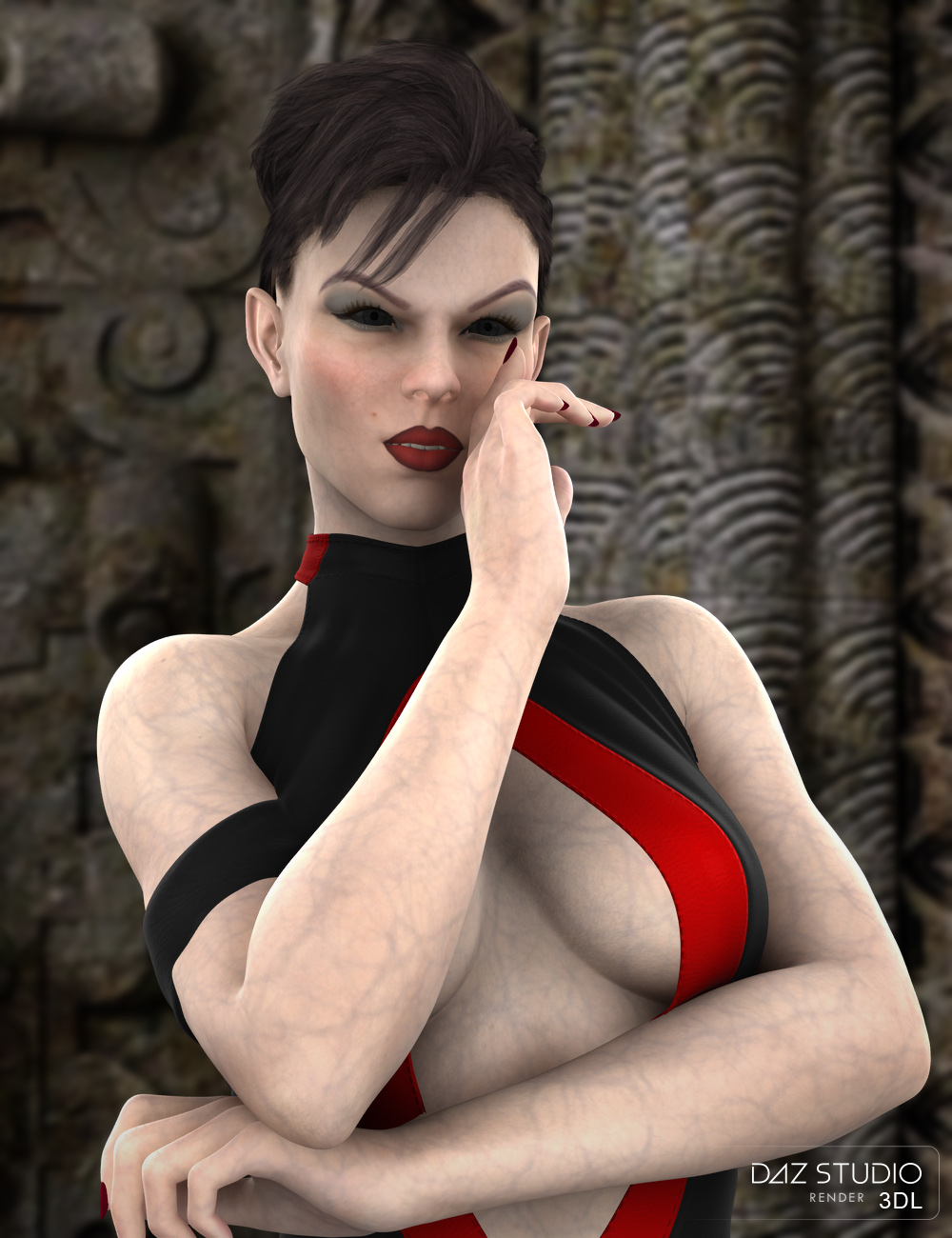 Vampellia for Genesis 3 Female HD by: RawArt, 3D Models by Daz 3D