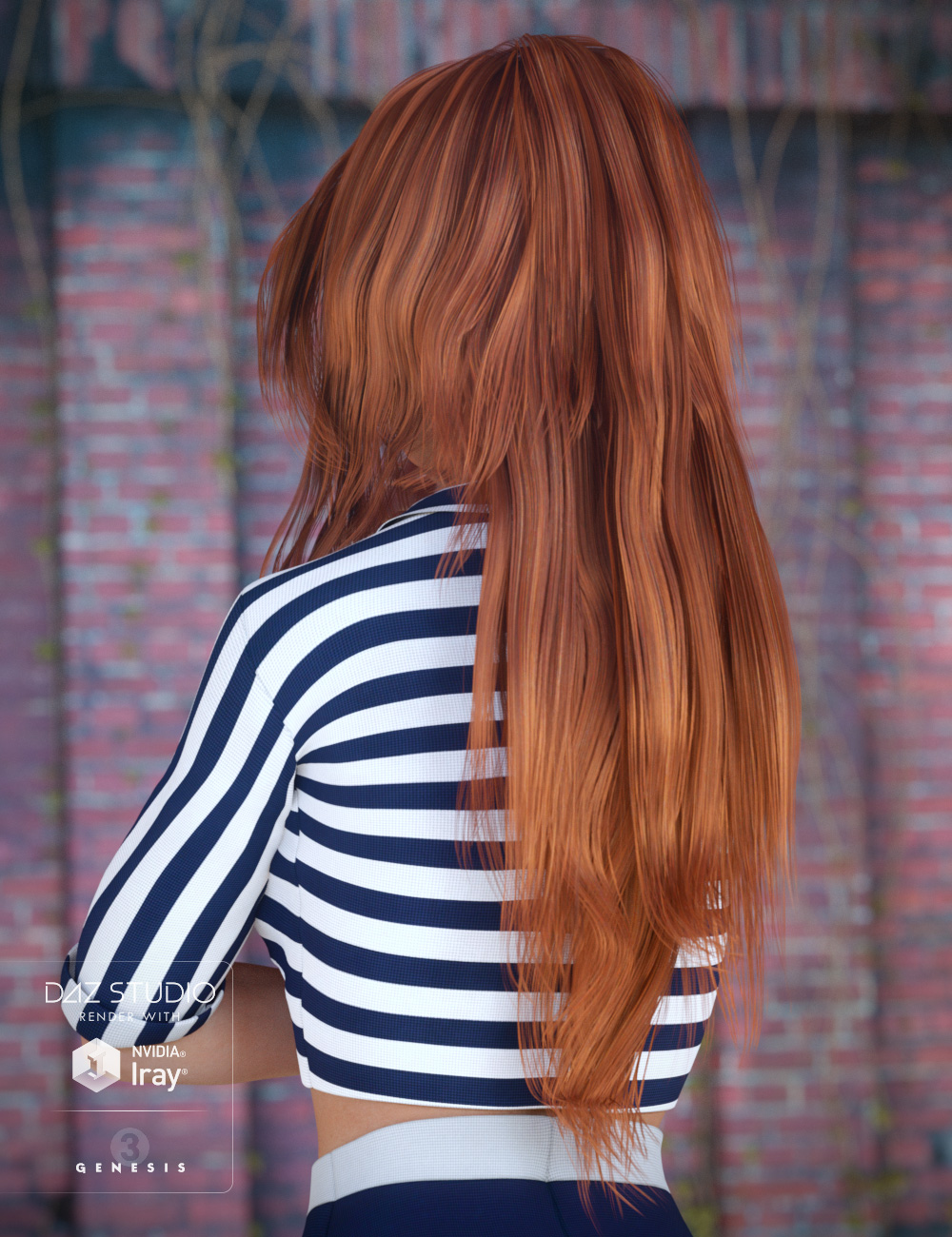 Flirty Hair for Genesis 3 Female(s) by: goldtassel, 3D Models by Daz 3D