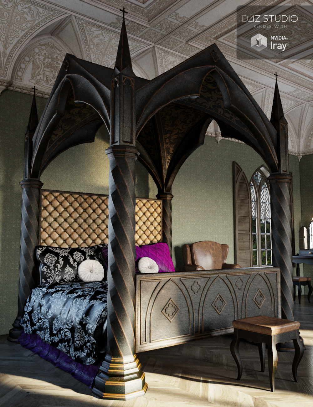 Gothic Decor by: Merlin Studios, 3D Models by Daz 3D