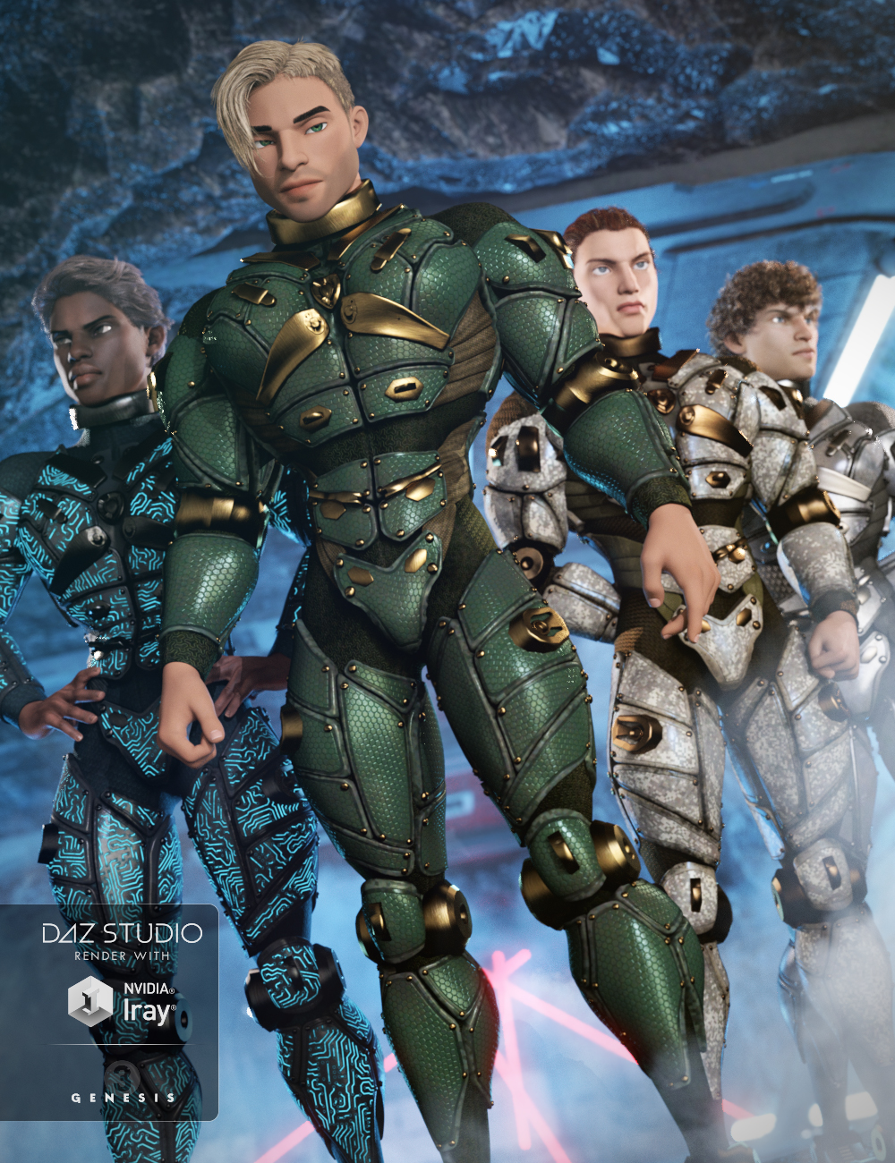 Cyber Soldier Warfare Textures by: Arien, 3D Models by Daz 3D