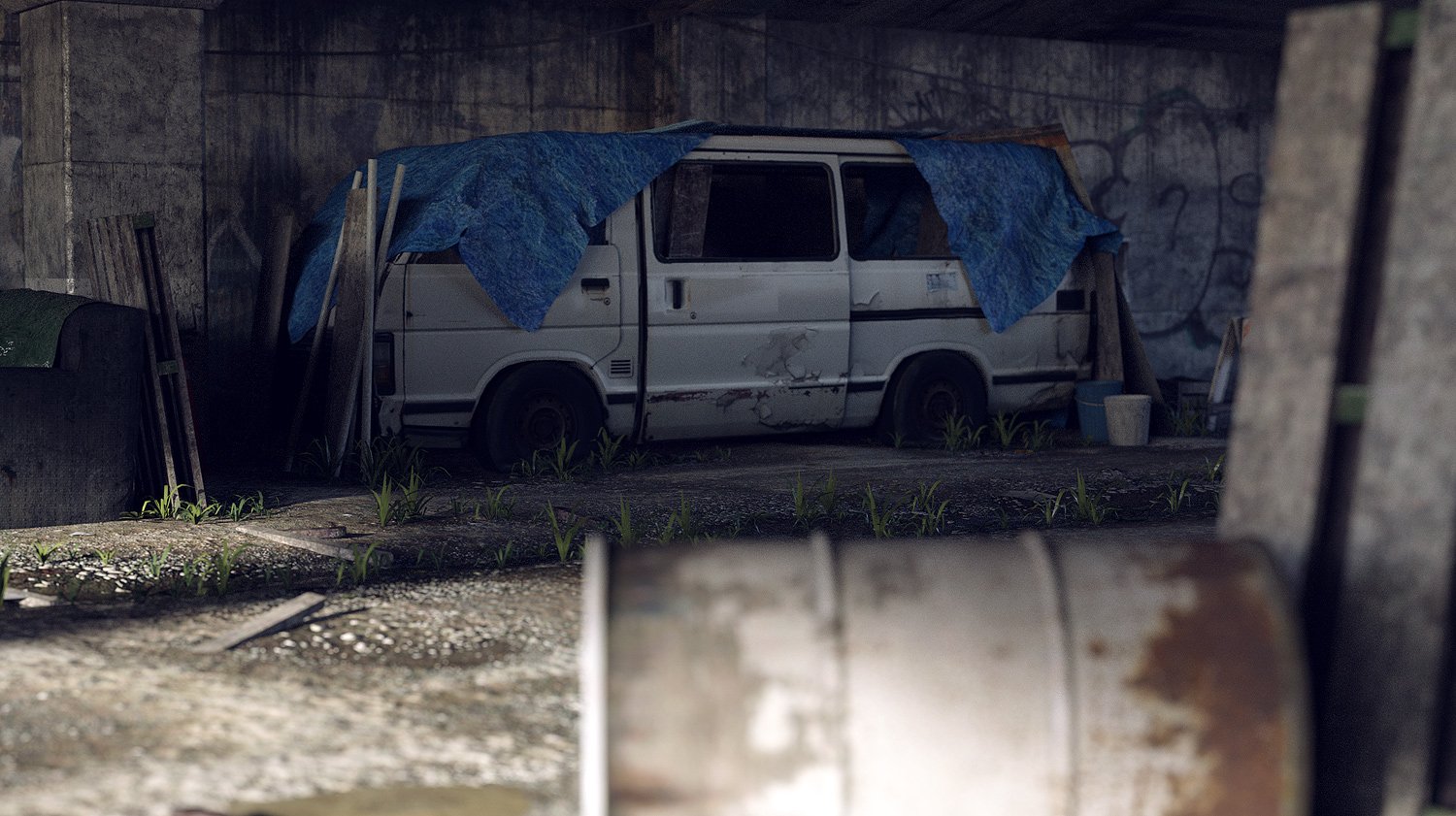 Under the Overpass by: Stonemason, 3D Models by Daz 3D