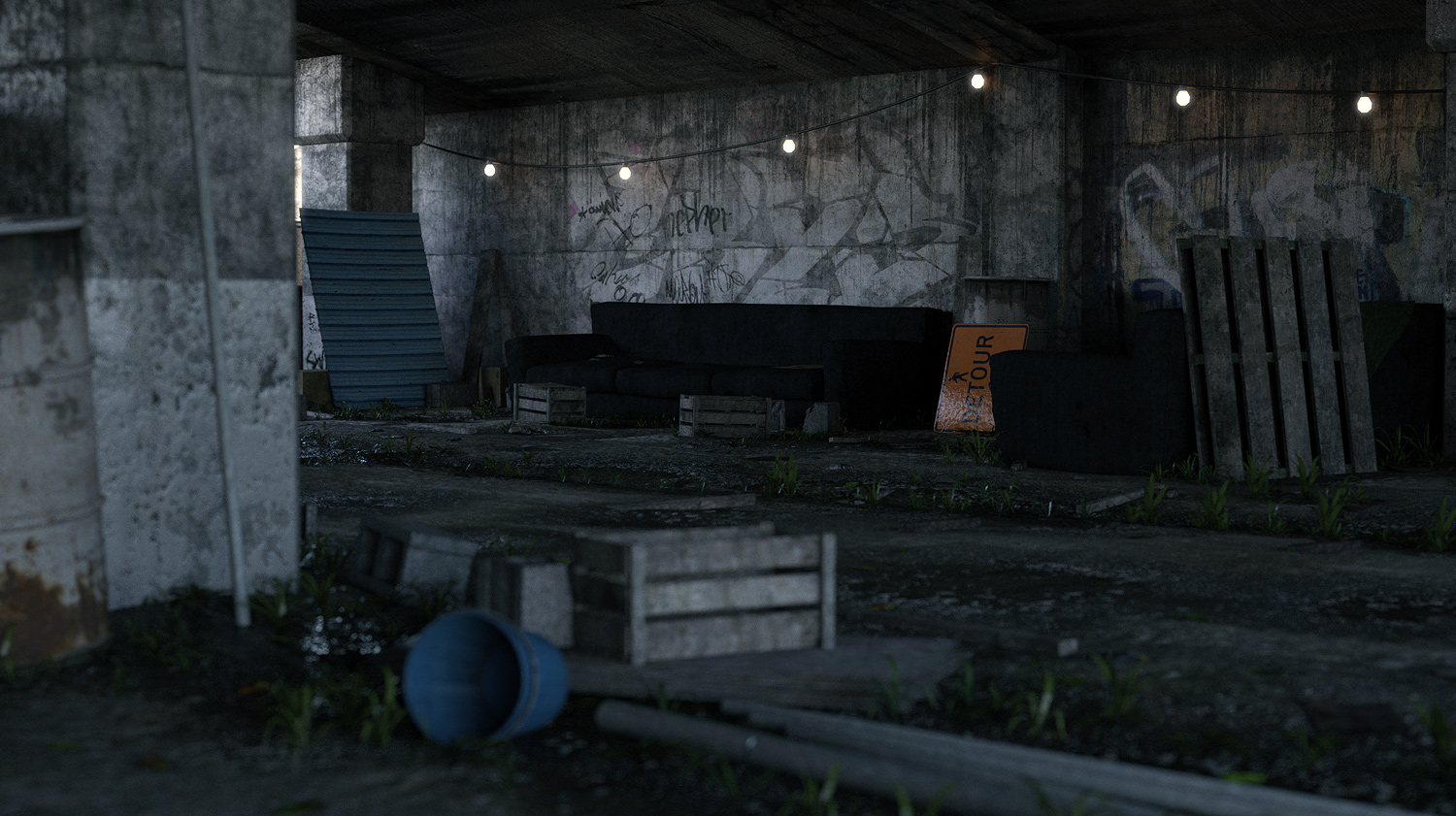 Under the Overpass by: Stonemason, 3D Models by Daz 3D