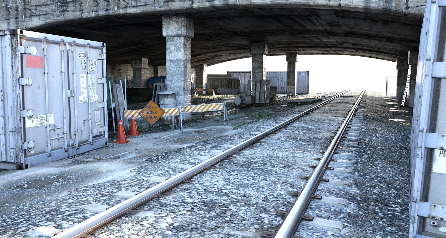 Under the Overpass Under the Overpass by: Stonemason, 3D Models by Daz 3D