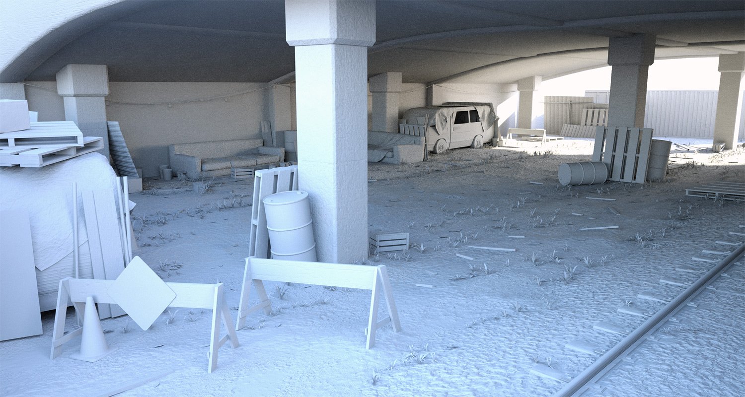 Under the Overpass Under the Overpass by: Stonemason, 3D Models by Daz 3D