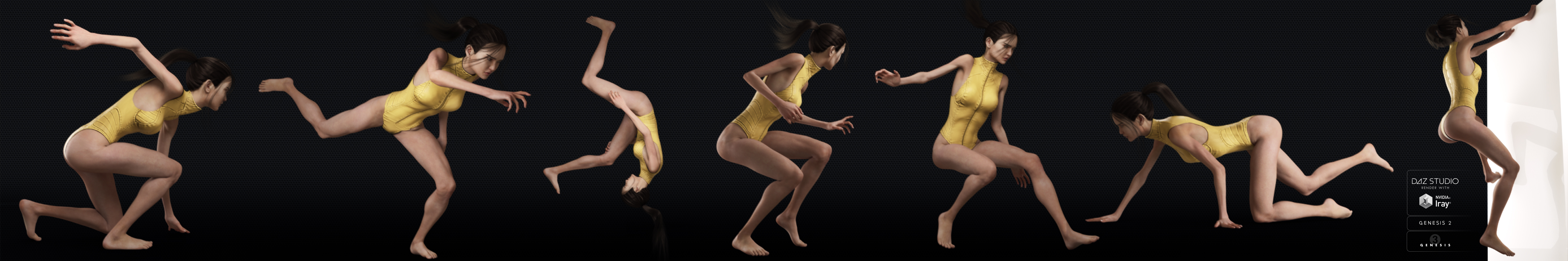 ACTIVE - Escape Poses by: Neikdian, 3D Models by Daz 3D