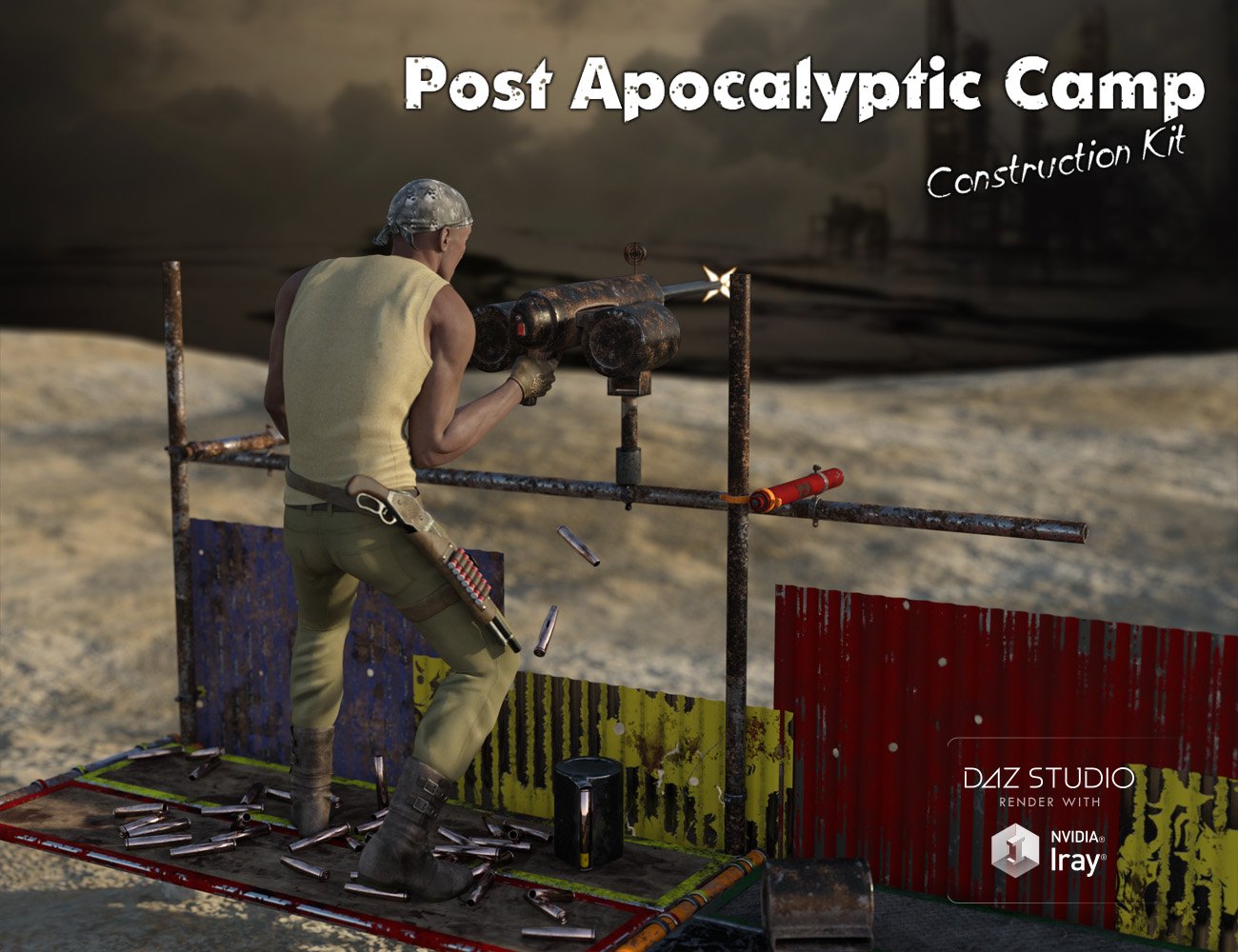 Post Apocalyptic Camp Construction Kit Post Apocalyptic Camp Construction Kit by: Code 66, 3D Models by Daz 3D