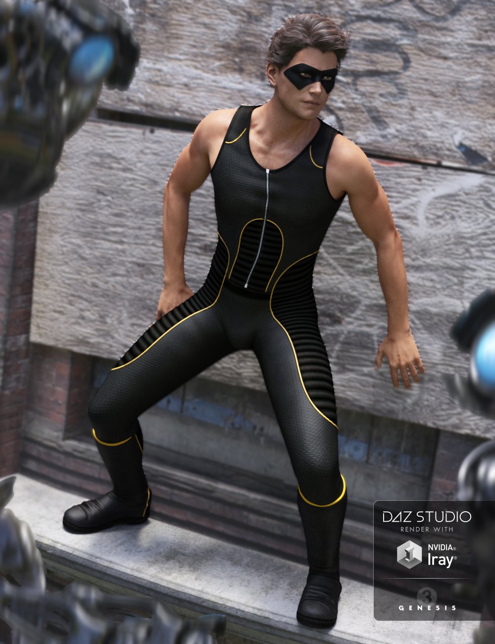 Super Bodysuit for Genesis 3 Male(s) Super Bodysuit for Genesis 3 Male(s) by: ArienMada, 3D Models by Daz 3D
