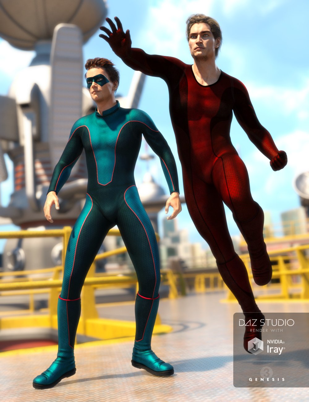 Super Bodysuit New Heroes Textures by: Arien, 3D Models by Daz 3D