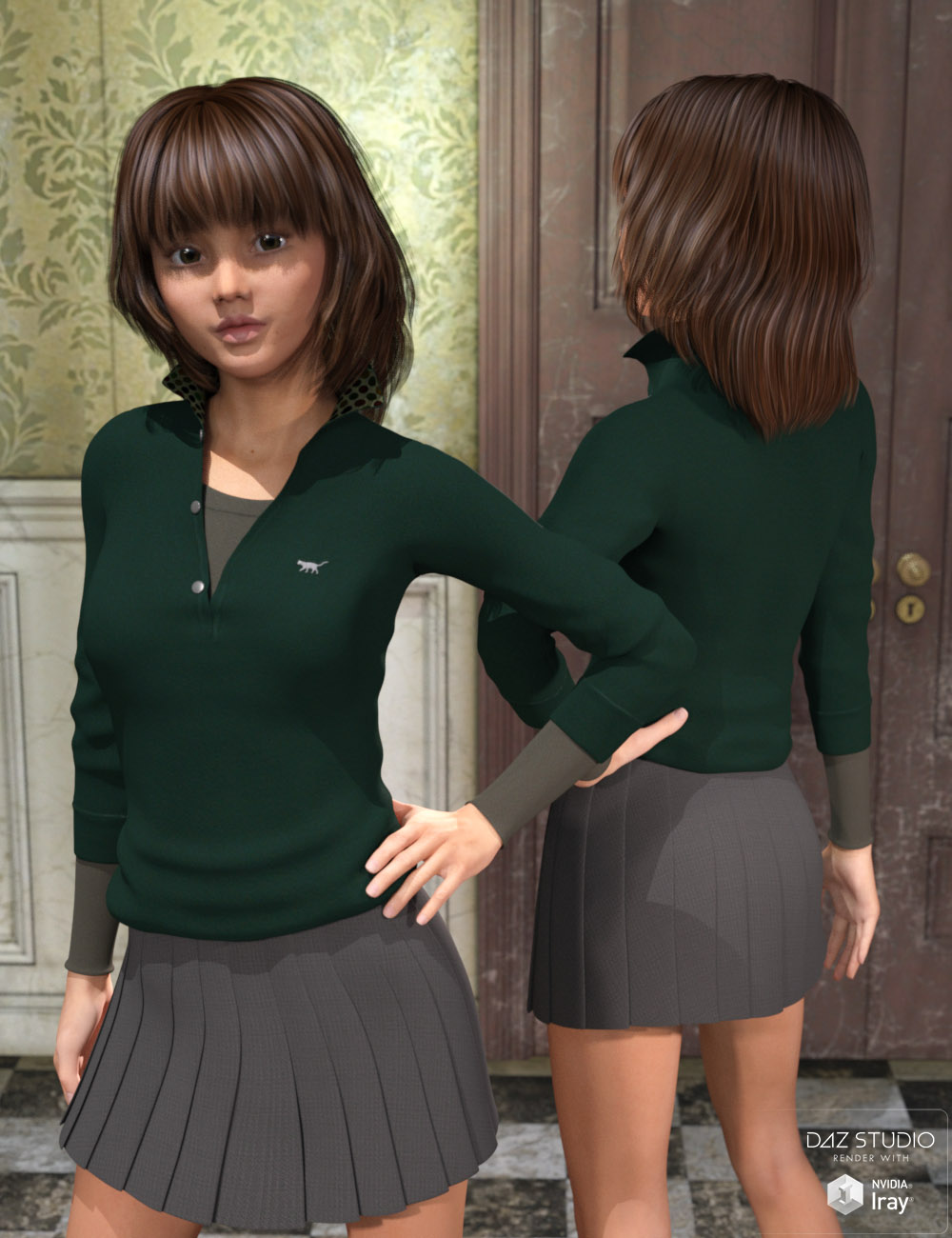 Polo Girl for Genesis 3 Female(s) by: tentman, 3D Models by Daz 3D