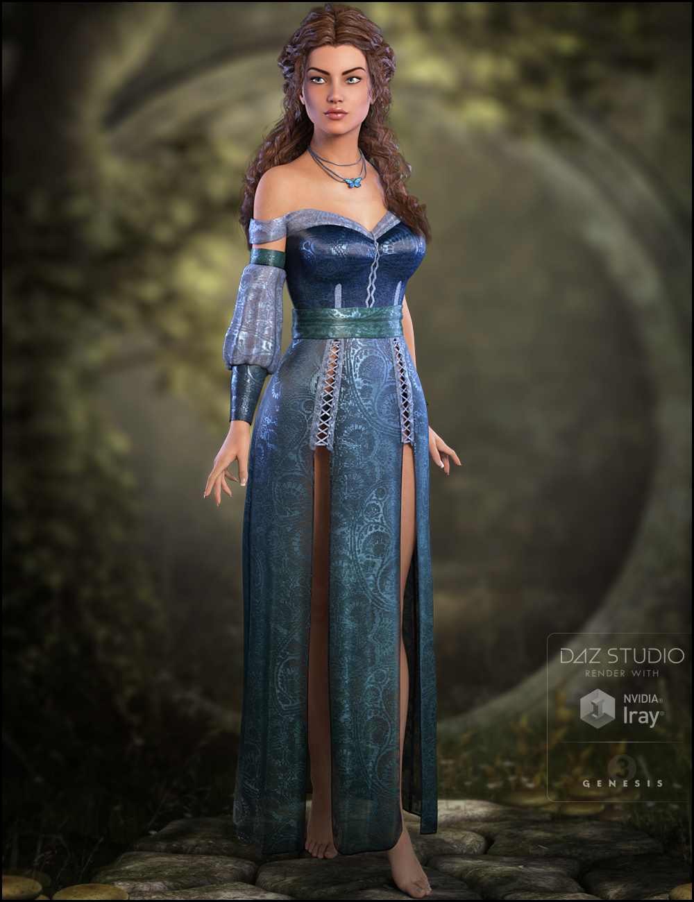 Lothriel Outfit for Genesis 3 Female(s) by: WildDesignsJessaii, 3D Models by Daz 3D