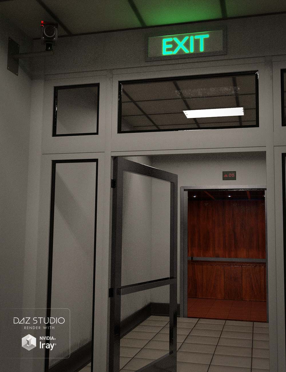 Restricted Corridor by: , 3D Models by Daz 3D
