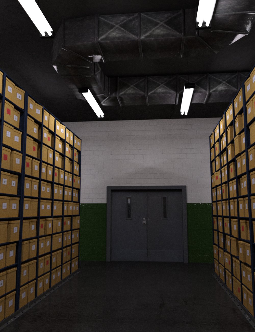 Records Room by: Moonscape Graphics, 3D Models by Daz 3D