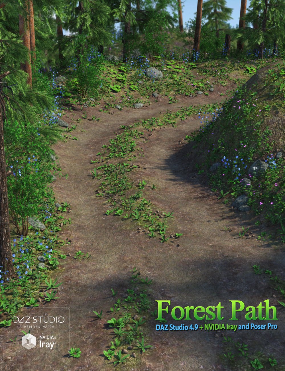 Forest Path by: Andrey Pestryakov, 3D Models by Daz 3D