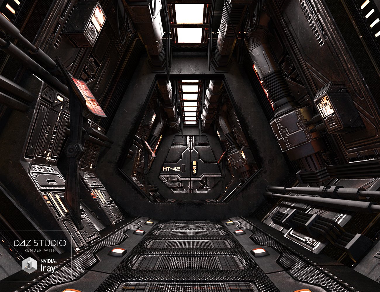 SS Marcoor Corridor Iray by: Ravnheart, 3D Models by Daz 3D