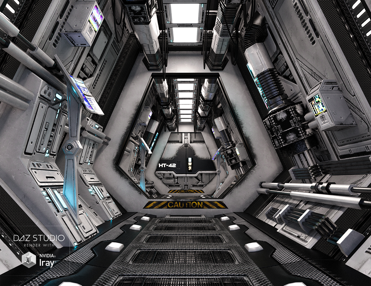 SS Marcoor Corridor Iray SS Marcoor Corridor Iray by: Ravnheart, 3D Models by Daz 3D