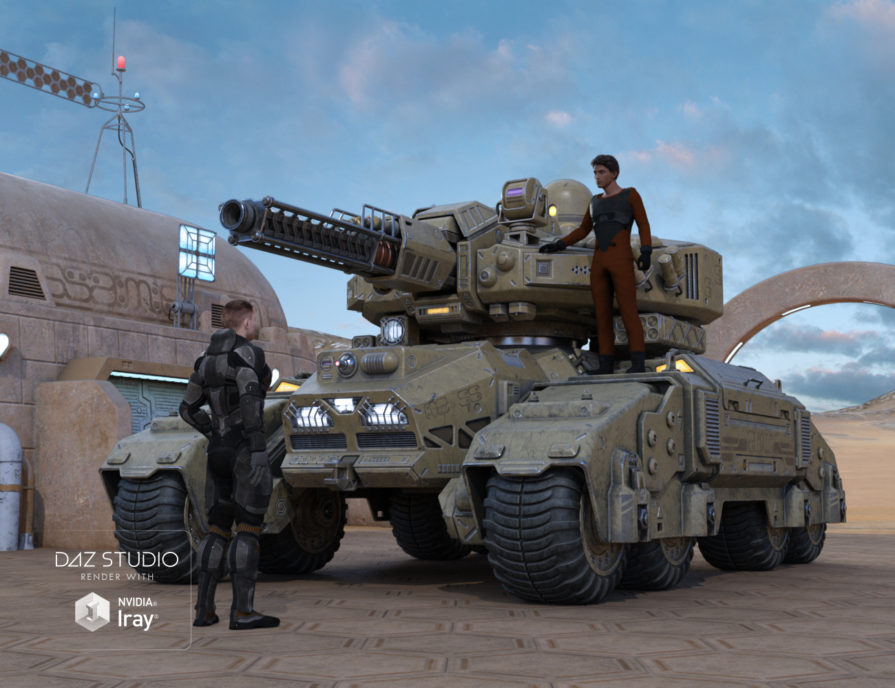 Sci-fi Tank Sci-fi Tank by: petipet, 3D Models by Daz 3D