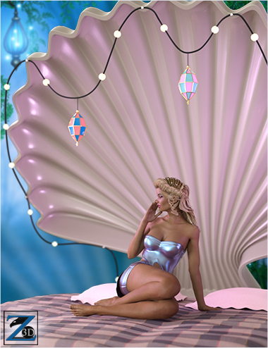 Z Seashell Dream - Prop and Poses by: Zeddicuss, 3D Models by Daz 3D
